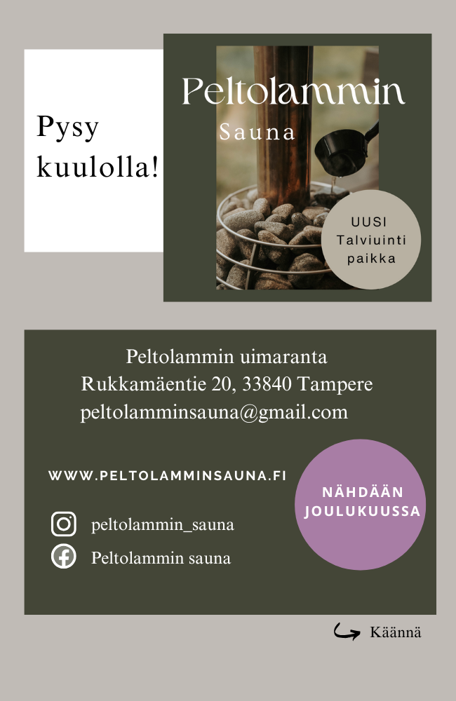 Peltolammin Saunan avajaiset